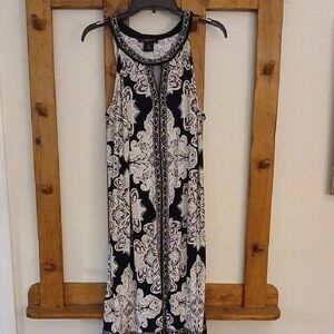 INC International Concepts Black and White Maxi Dress